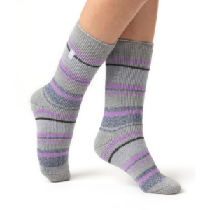 Heat Holders® - Ladies Original 2.3Tog PALMA - Stripe Grey