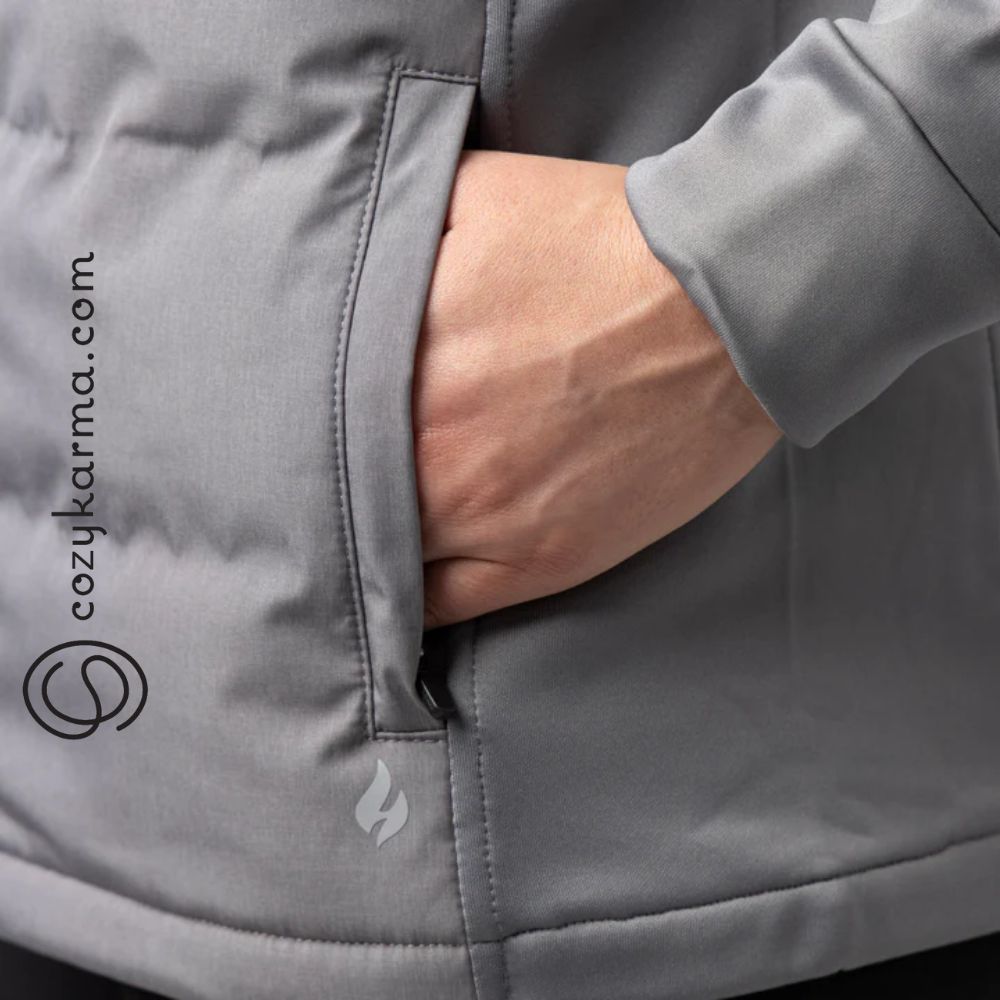 Heat Holders® - Ladies Water Resistant Hybrid Jacket - HELEN - Grey - Image 7