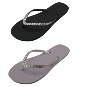 My Beach Spirit - Ladies Flip Flops 36-41 DIAMONDS BLACK & GREY